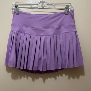 Elegant Purple Pleated Mini Skirt